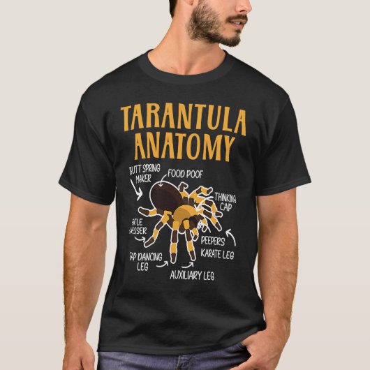 T-shirt Tarantula Anatomie Arachnide Spider Whisperer (Devant)