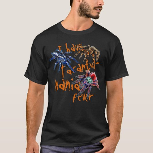 T-shirt Tarantula araignée tarantule bleue/rouge/orange/no (Devant)