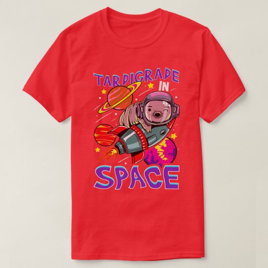 T-shirt Tardigrade dans l'espace Ours d'eau spatiale Espac (Design devant)
