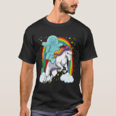 T-shirt Tardigrade équitation Unicorn Funny Magique Tardig (Devant)