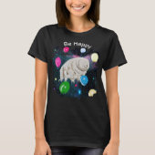 T-shirt Tardigrade flottant dans l'espace avec des ballons (Devant)