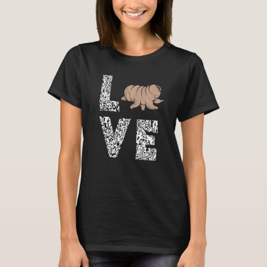 T-shirt Tardigrade Love Science Microbiologie Ours d'eau (Devant)