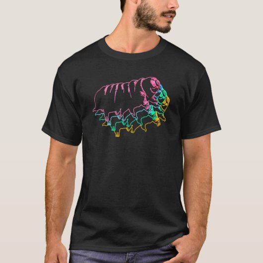 T-shirt Tardigrade Ours d'eau Ourson de mousse Micro Anima (Devant)