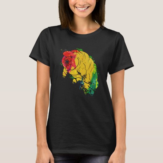 T-shirt Tardigrade Ours d'eau Ourson de mousse Micro Anima (Devant)