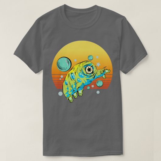 T-shirt Tardigrade Retro (Design devant)
