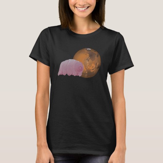 T-shirt Tardigrade Sur Mars Microbiologiste De L'Espace Ou (Devant)