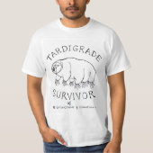 T-shirt Tardigrade : Survivant de 5 extinctions et comptes (Devant)