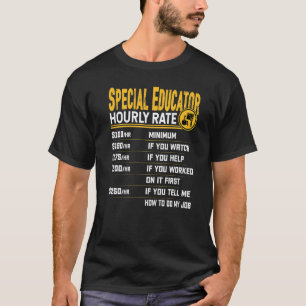 T-shirt Tarif horaire de l'enseignant spécialisé Instr