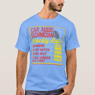 T-shirt Tarif horaire du technicien audio