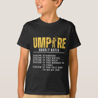 T-shirt Tarifs horaires d'arbitre drôle d'arbitre