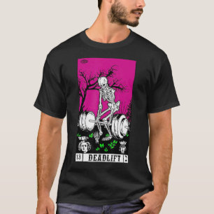 T-shirt Tarot Card Funny Gym Deadlifts entraînement Occult