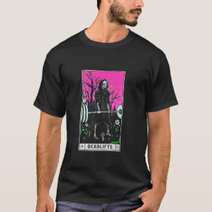 T-shirt Tarot Card Funny Gym Deadlifts entraînement Occult