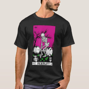 T-shirt Tarot Card Funny Gym Deadlifts entraînement Occult