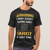 T-shirt Tarot d'avertissement amusant (Devant)