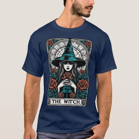 T-shirt Tarot de la sorcière (Devant)