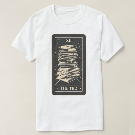 T-shirt Tarot de livres - Le TBR (Black Edition) (Design devant)