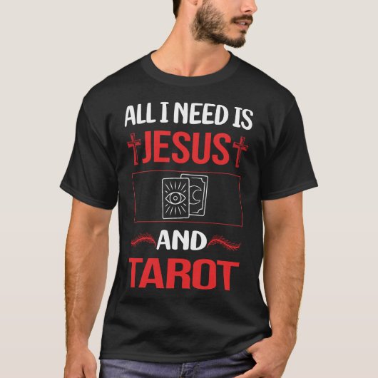 T-shirt Tarot Jésus drôle (Devant)