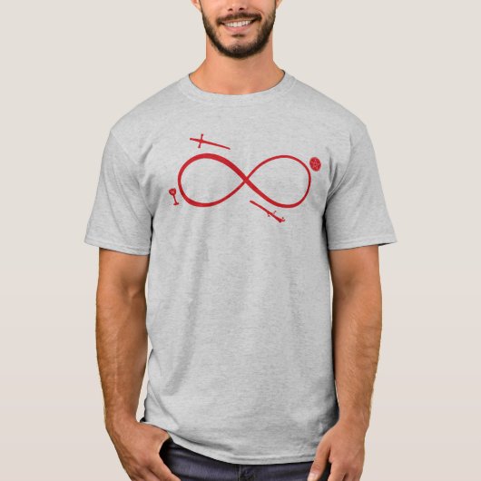 T-shirt Tarot Lemniscate : Magicien & Éléments (Devant)