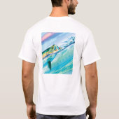 T-shirt Tarpon poursuivant le concurrent Mullet long manch (Dos)