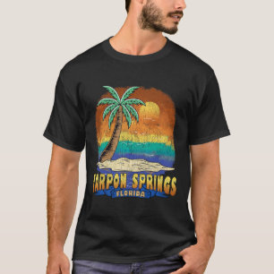 T-shirt Tarpon Springs Floride Souvenir Vintage désorganis