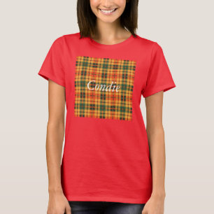 T-shirt Tartan écossais de kilt de plaid de clan de Condie