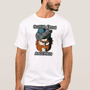 T-shirt Tartan fier écossais d'Anderson de clan