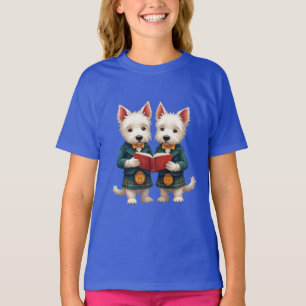 T-shirt Tartans de West Highland Terriers Soirée Burns Lec