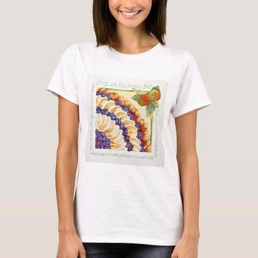 T-shirt Tarte 2014 de mûre d'Apple (Devant)