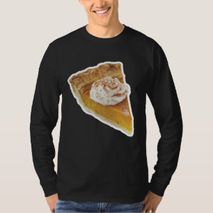 T-shirt Tarte à la citrouille avec crème fouettée et noix