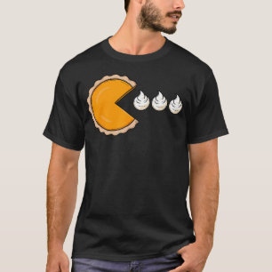 T-shirt Tarte à la citrouille poursuivant la crème fouetté