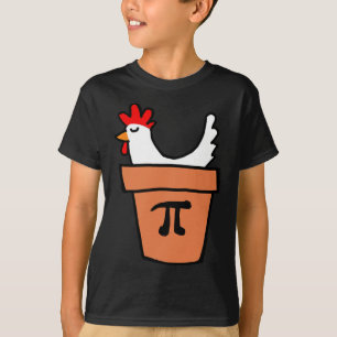 T-shirt Tarte au poulet drôle amateur de maths jeu Pi Day