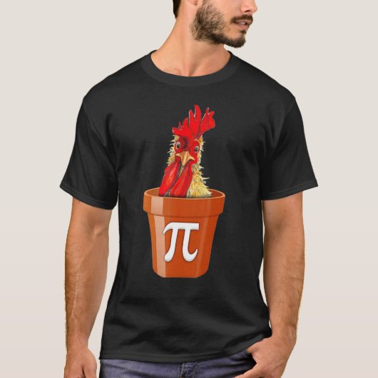 T-shirt Tarte au poulet Funny Math Day (Devant)