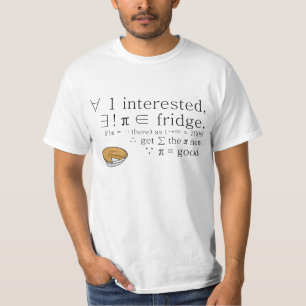T-shirt Tarte dans le réfrigérateur