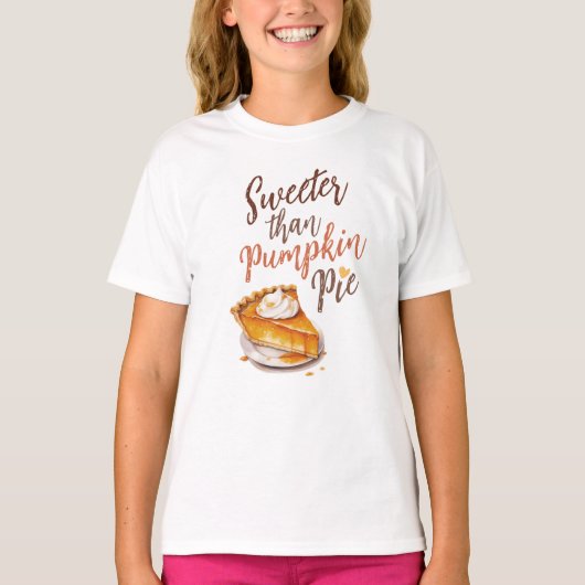 T-shirt Tarte plus douce que Citrouille - Tarte Citrouille (Devant)
