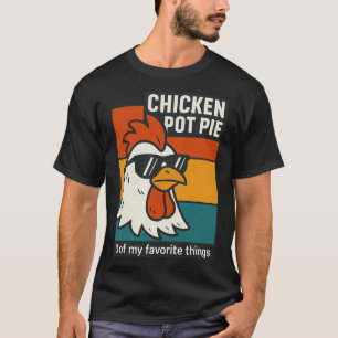 T-shirt Tarte Potagère Au Poulet Drôle Humour Rétro