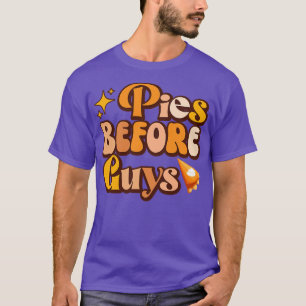 T-shirt tartes avant que les gars pompons tombent action d