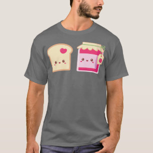 T-shirt Tartiner le pain mignon et la confiture de fraise