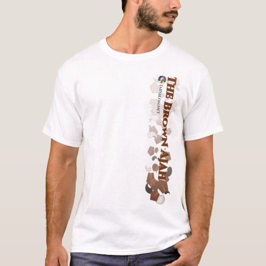 T-shirt TarValon.Net Brown Scattered Pennants (Devant)