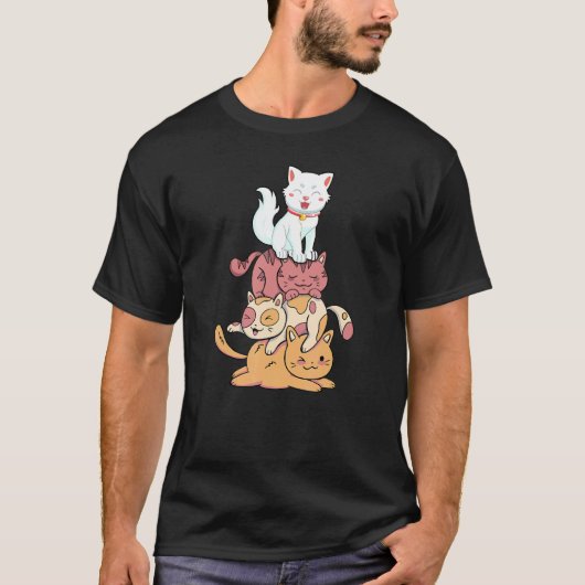 T-shirt Tas De Chatons Mignons Chat Chaton De Chat Persan (Devant)