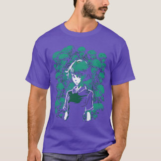 T-shirt Tas de crânes et d'os et famille de fille anime