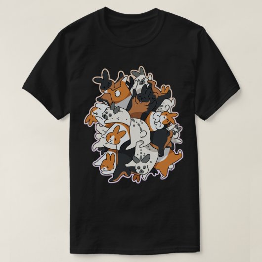 T-shirt Tas de lapins (Design devant)