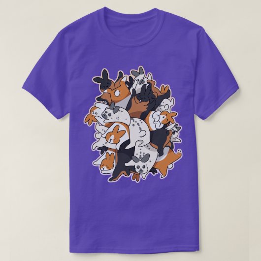 T-shirt Tas de lapins (Design devant)