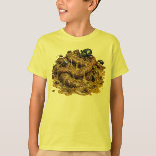 T-shirt Tas de merde dégoûtant couvert de bugs