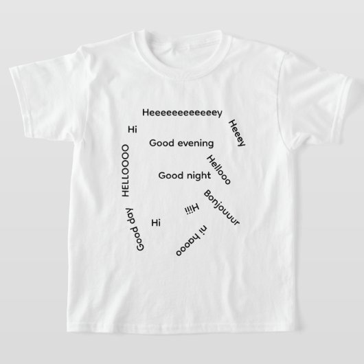 T-shirt Tas de salutations (Poser)