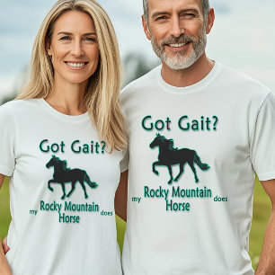 T-shirt T'as Gait ? Mon Rocky Mountain Horse Fait