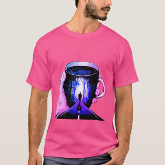T-shirt tasse à café artistique