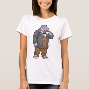 T-shirt Tasse à café Hippopotame
