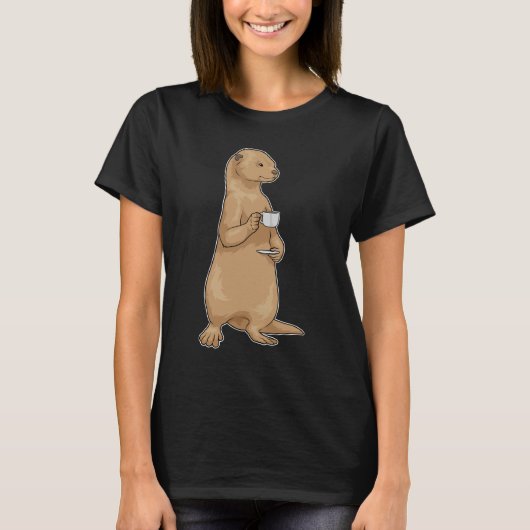 T-shirt Tasse à café Loutre (Devant)