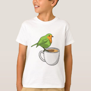 T-shirt Tasse à café Oiseau