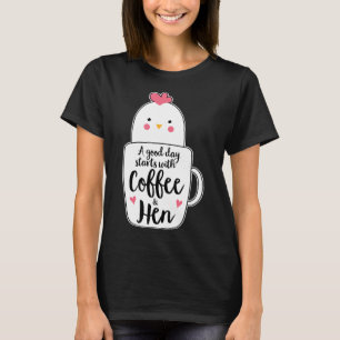 T-shirt Tasse à café Poule Poule pour femmes